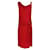 Escada Red Sleeveless Midi Dress Viscose  ref.1078415