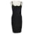Versace Jeans Couture Robe midi moulante noire Polyester  ref.1078427