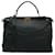 Bolso satchel peekaboo grande negro de Fendi Cuero Becerro  ref.1078556