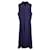 Autre Marque Vestido midi sem mangas com decote simulado Emilia Wickstead em lã azul  ref.1078613