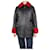 Alexander Mcqueen Black leather shearling jacket - size UK 8  ref.1078623