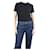 Acne Black short-sleeved crewneck t-shirt - size M Cotton  ref.1078640