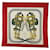 Hermès HERMES CARRE 90 BLIDES de GALA Scarf Silk Red Beige Auth bs8440  ref.1078689