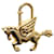 Hermès HERMES Cadena Pegasus Charm Metall Goldton Auth TB870  ref.1078693