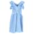Robe ajustée et évasée à épaules dénudées Maje Reglissebleu en polyester bleu  ref.1078867