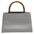 Gucci Bamboo Grey Leather  ref.1079062