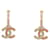 NEW CHANEL CREOLES LOGO CC MULTICOLOR EARRINGS NEW EARRINGS Golden Metal  ref.1079252