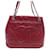 BOLSO DE MANO CHANEL SHOPPING LOGO CC BOLSO DE MANO DE PIEL DE CAVIAR ROJO MONEDERO DE PIEL Roja Cuero  ref.1079280