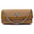 BORSA A MANO CHANEL EAST WEST BAGUETTE CHIUSURA MADEMOISELLE BORSA IN TELA E PELLE Marrone  ref.1079318