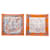 Hermès NEUER HERMES-SCHAL VON L'OMBRELLE BIS DUELS gefüttert FACE MARIE 90 Seidentuch Orange  ref.1079338