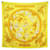 Hermès HERMES HEMISPHAERIUM COELI BOREALE QUADRATISCHER SCHAL 90 DUBIGEON-SEIDENSCHAL Gelb  ref.1079367
