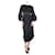 Zimmermann Black Rouleau chain midi dress - size UK 8 Linen  ref.1079436