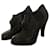 Cambon chanel boots camelia flower black Black Leather  ref.1079982