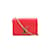 Louis Vuitton Portafoglio Louise con catena Rosso Pelle  ref.1080154