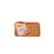 MCM Visetos Leather Wallet Orange  ref.1080181