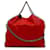 Stella Mc Cartney Stella McCartney Red Falabella Fold-Over Satchel Polyester Cloth  ref.1080308