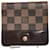 Louis Vuitton Compact zip Brown Cloth  ref.1080536