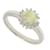 & Other Stories Platinum Diamond Chrysoberyl Ring in Excellent Condition Silvery Metal  ref.1080590