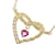 & Other Stories 18k Gold Diamond Tourmaline Heart Pendant Necklace Golden Metal  ref.1080606