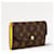 Louis Vuitton LV Emilie wallet new yellow Cloth  ref.1080783
