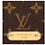 Louis Vuitton Portafoglio LV con catena Lily Marrone - vista 2