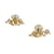 Boucles d’oreilles tribales Dior Golden Metal  ref.1081261