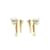 Boucles d’oreilles tribales Dior Golden Metal  ref.1081262