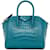 Bolsa Givenchy Mini Antigona Azul Couro envernizado  ref.1081298