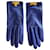 Gants Soya Hermès Blau Leder  ref.1081341