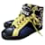 Hogan Sneakers Black Yellow Leather  ref.1081360