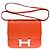Hermès Sac HERMES Constance en Cuir Orange - 101495 - vue 3