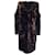 Autre Marque Talbot Runhof Black / Vestido Notre com lantejoulas bronze e ombro frio Marrom Poliéster  ref.1081454