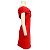 Haney Rotes schulterfreies Kleid - Ansicht 2