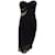 Temperley London Black Mini Alverda Strapless Dress Silk  ref.1081472