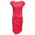 Emilio Pucci Magentafarbenes, drapiertes Kleid mit Flügelärmeln Pink Viskose  ref.1081475