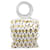 Autre Marque White Beaded Top Handle Bag Cloth  ref.1081573