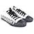 Burberry De color negro/Zapatilla deportiva blanca con logo Wo Larkhall Cuero  ref.1081576