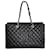 Chanel Raro bolso de compras XL GST Grand con caja Negro Cuero Plateado  ref.1081581