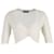 Cárdigan corto con botones y botones de fin de semana de Max Mara en algodón color crema Blanco Crudo  ref.1081605