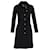 Moschino Buttoned Knee-Length Coat in Black Laine Wool  ref.1081629