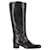 Sergio Rossi Serio Rossi Knee-Length Boots in Black Leather  ref.1081630