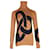 Maglione dolcevita con catena intarsiata Victoria Beckham in cashmere color cammello Giallo Cachemire Lana  ref.1081632