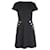 Moschino Boutique Minivestido com detalhes de botão em poliéster preto  ref.1081635