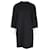 Vestido recto con mangas de encaje de Victoria Beckham en lana negra Negro  ref.1081637