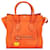 Céline Micro  Leather Luggage Tote Orange Pony-style calfskin  ref.1081678