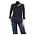 Christian Dior Jersey negro de lana con aberturas y cuello alto - talla UK 6  ref.1081708