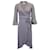 Ganni Checkered Wrap Dress in Blue Viscose Cellulose fibre  ref.1082079