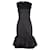 Vestido de cóctel sin mangas con dobladillo con volantes de Prada en seda negra Negro  ref.1082096