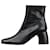 Ann Demeulemeester Black square toe boots with side zip - size EU 39 Leather  ref.1082146