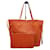 Louis Vuitton Neverfull MM Orange Leder  ref.1082401